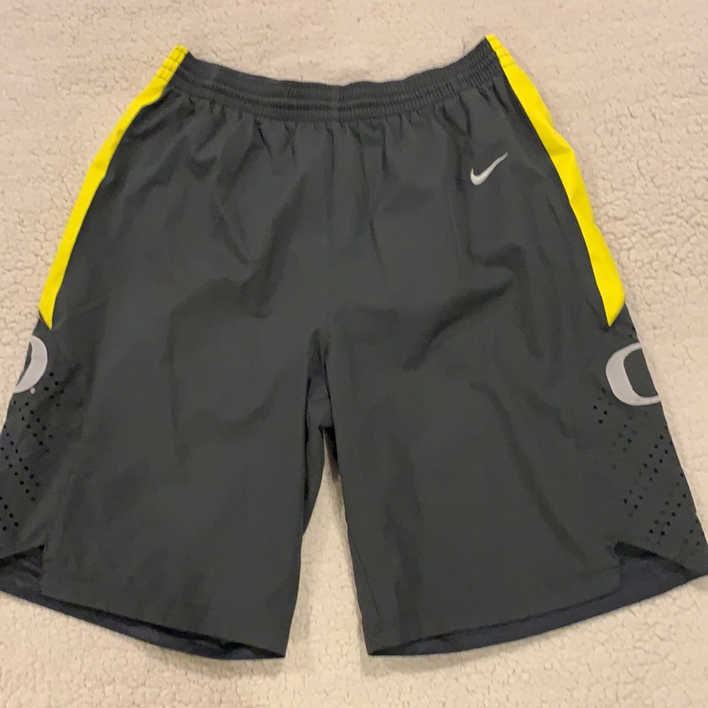 Nike college Oregon Ducks basketball shorts in gray